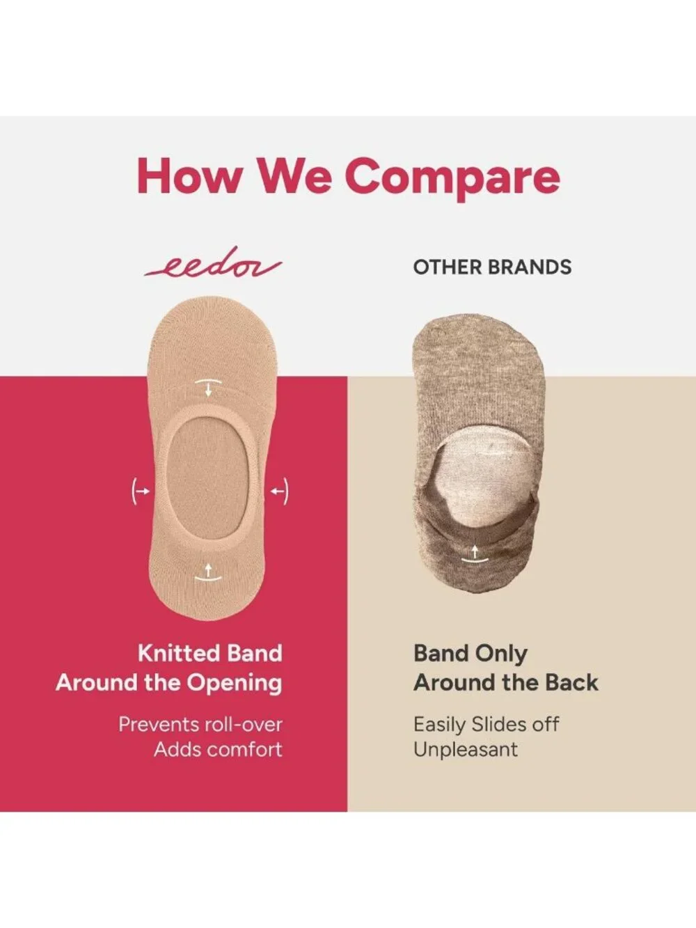 Invisible No Show Socks for Women, Non-Slip Low Cut Liner, Soft & Stretchable